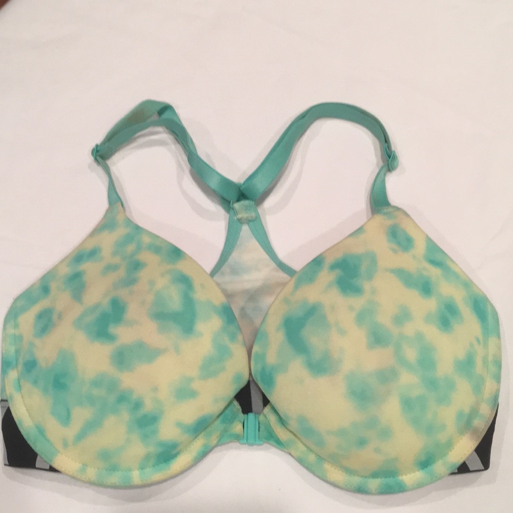 Pink Victoria’s Secret Racerback Push Up Bra 32DD